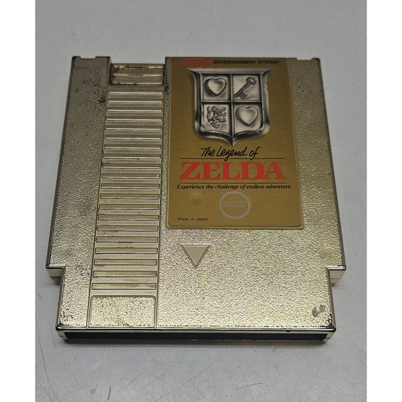 Nintendo Other - The Legend of Zelda Nintendo NES Gold Cartridge REV-A NES-ZL871104 Made in Japan